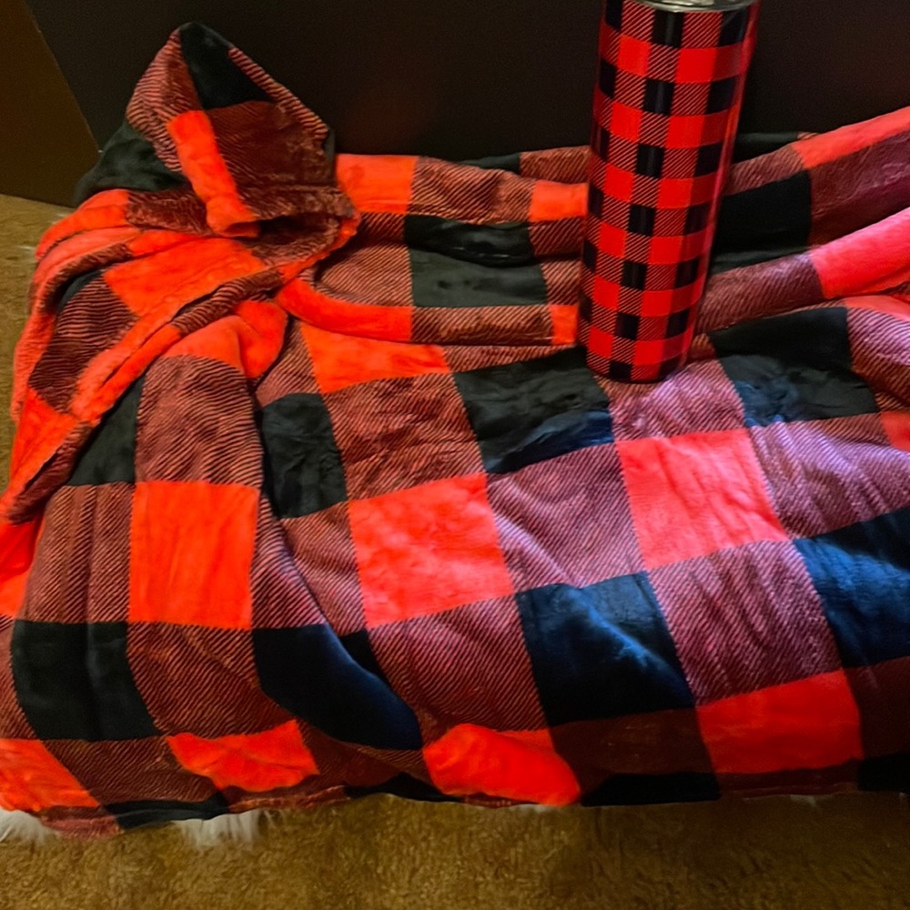 Blanket Throw and Tumbler Set